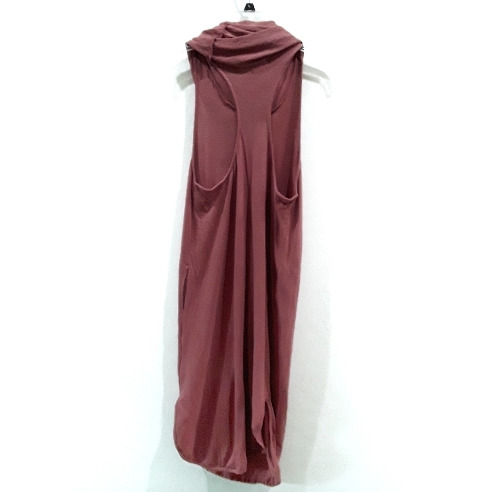 š Free People Beach Rust Cowl Neck Dress - Picture 2 of 5